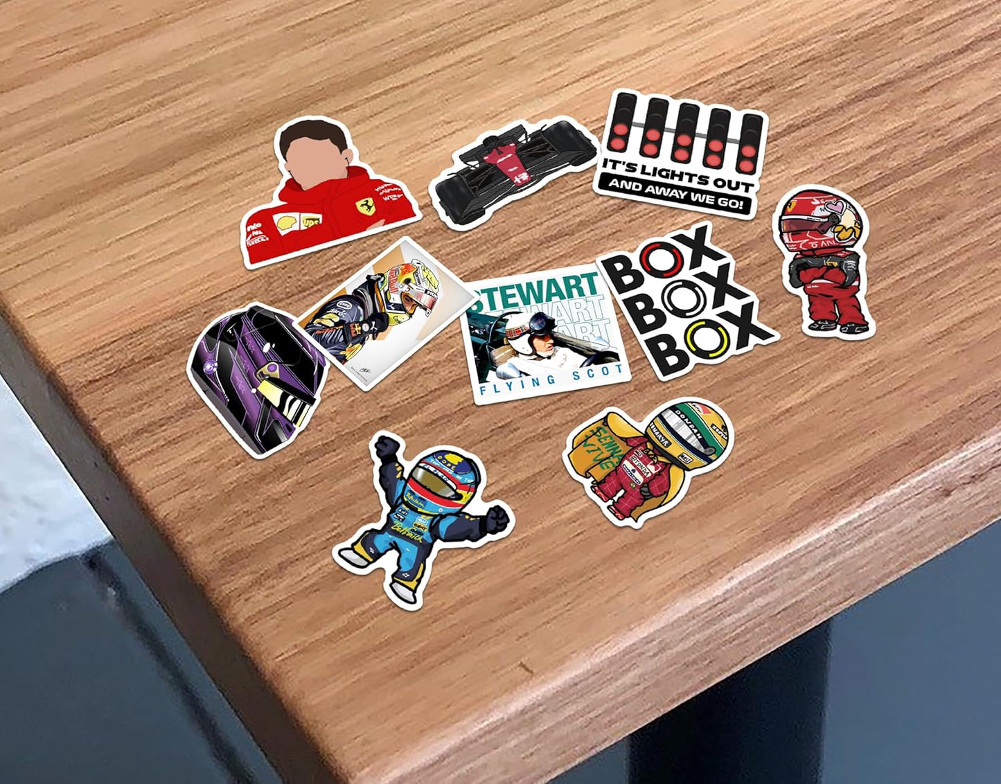 Ultimate F1 Racing Sticker Set Collection Of 118 High-Quality Decals - Mobile, Laptop, Accessories, Gifting - Durable, Laminated, Quality Printed Vinyl for True Racing Fans