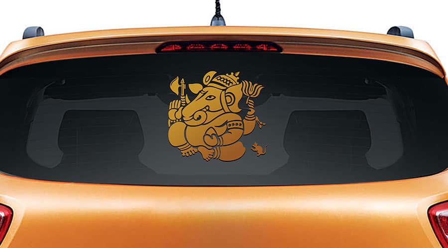 Vinayaka Car Rear Glass Sticker