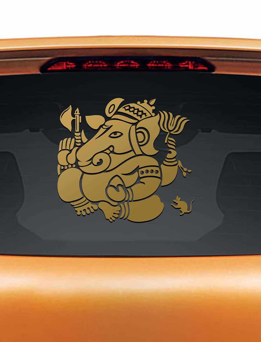 Vinayaka Car Rear Glass Sticker
