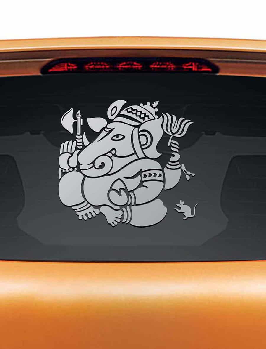 Vinayaka Car Rear Glass Sticker