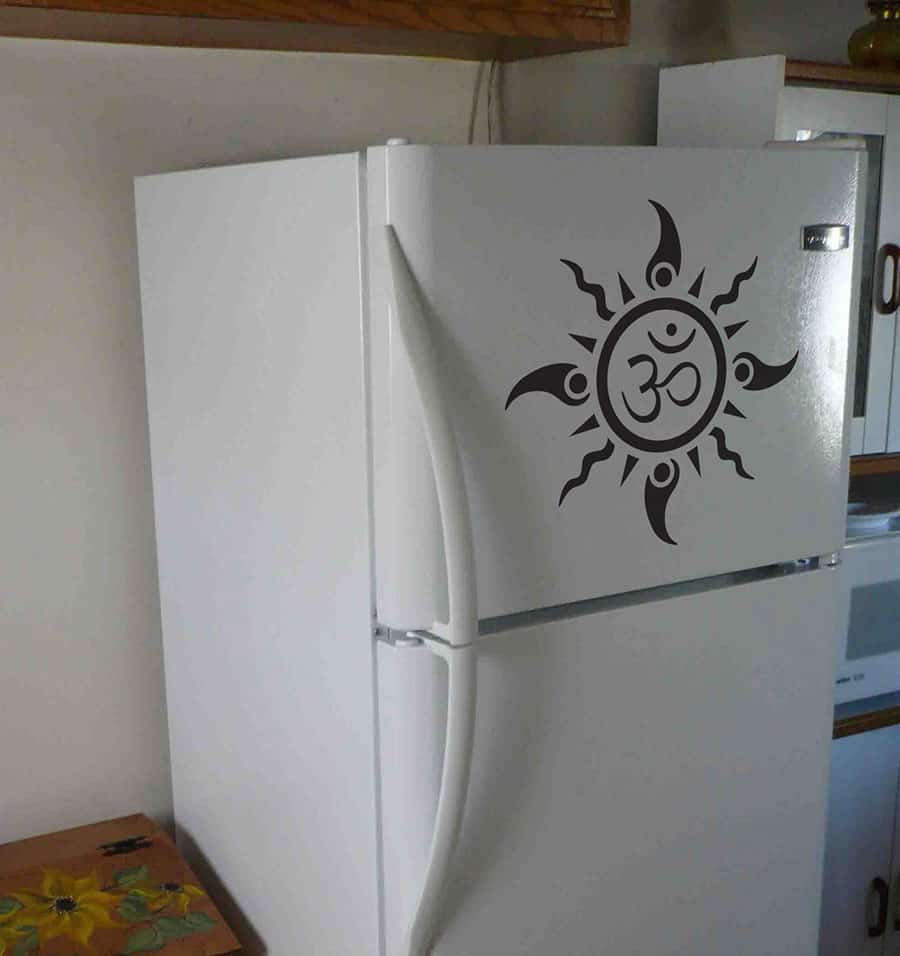 Om Sun Tattoo Wall Sticker