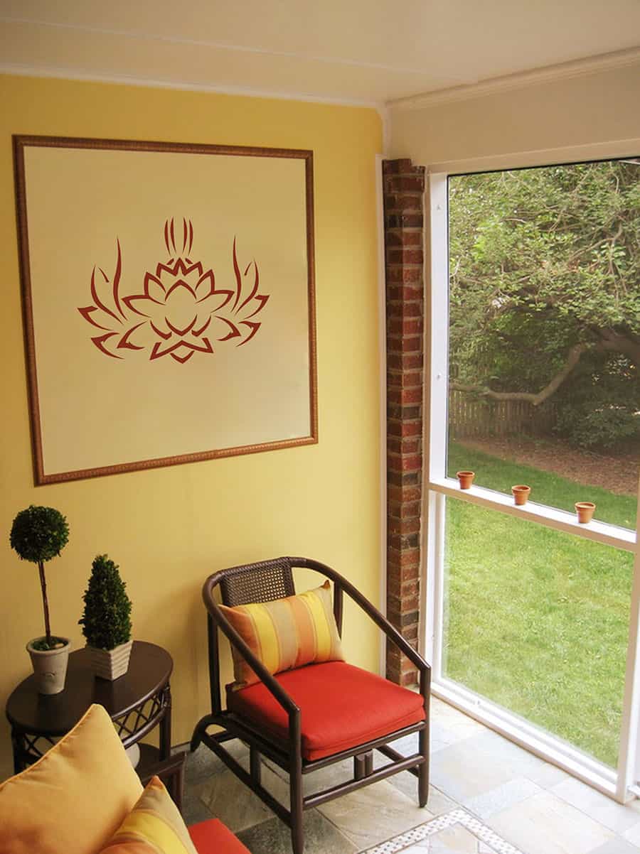 Tribal Lotus Wall Sticker