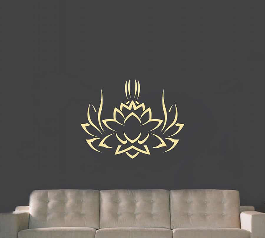 Tribal Lotus Wall Sticker