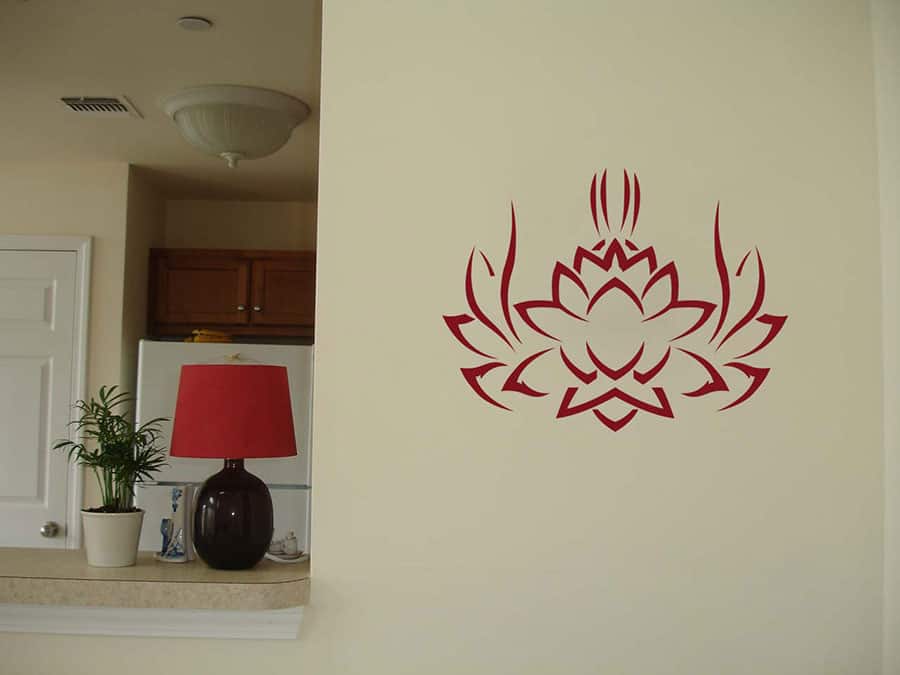 Tribal Lotus Wall Sticker