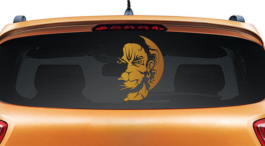 Vayuputhra Car Rear Glass Sticker
