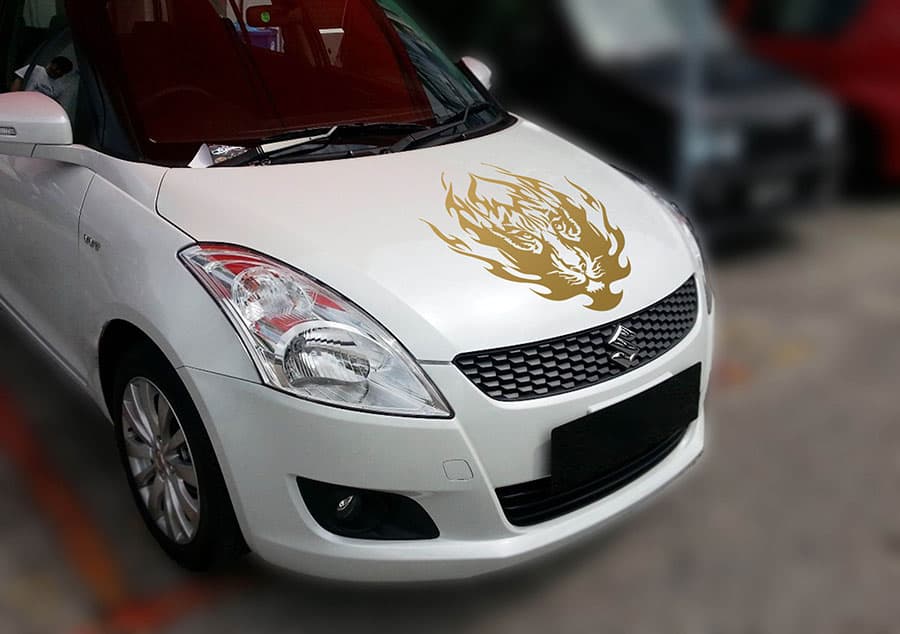 Eye of the Tiger Car Decal