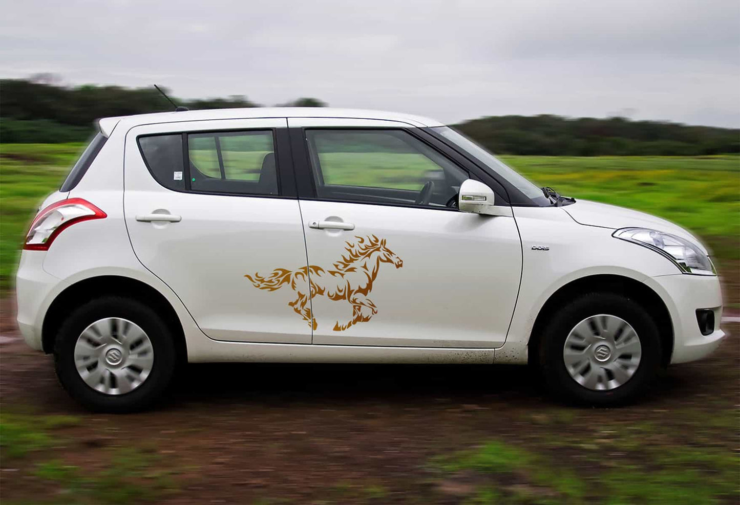 Warrior Horse Car Sticker