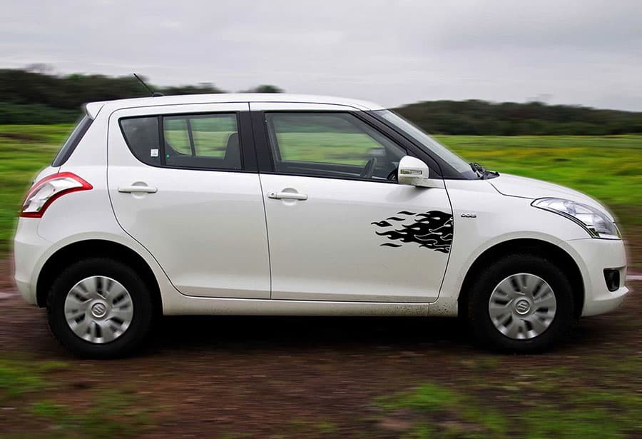 Flaming Fast Car Graphics