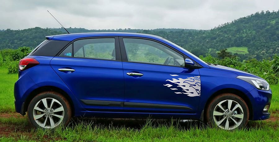 Flaming Fast Car Graphics