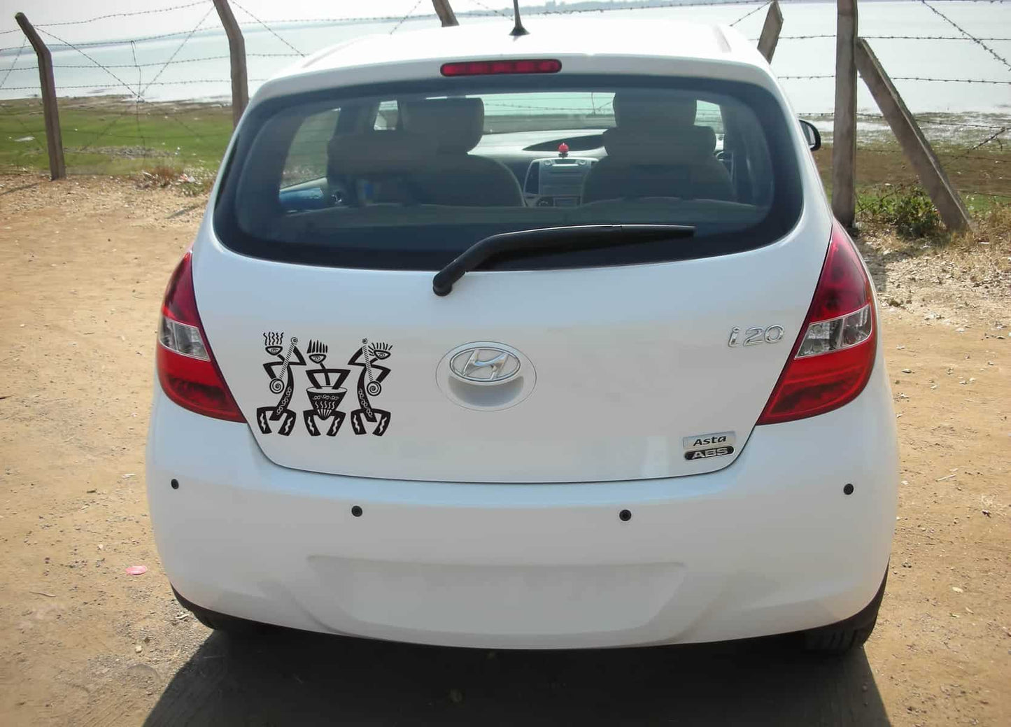 Tribal Dancers Car Sticker