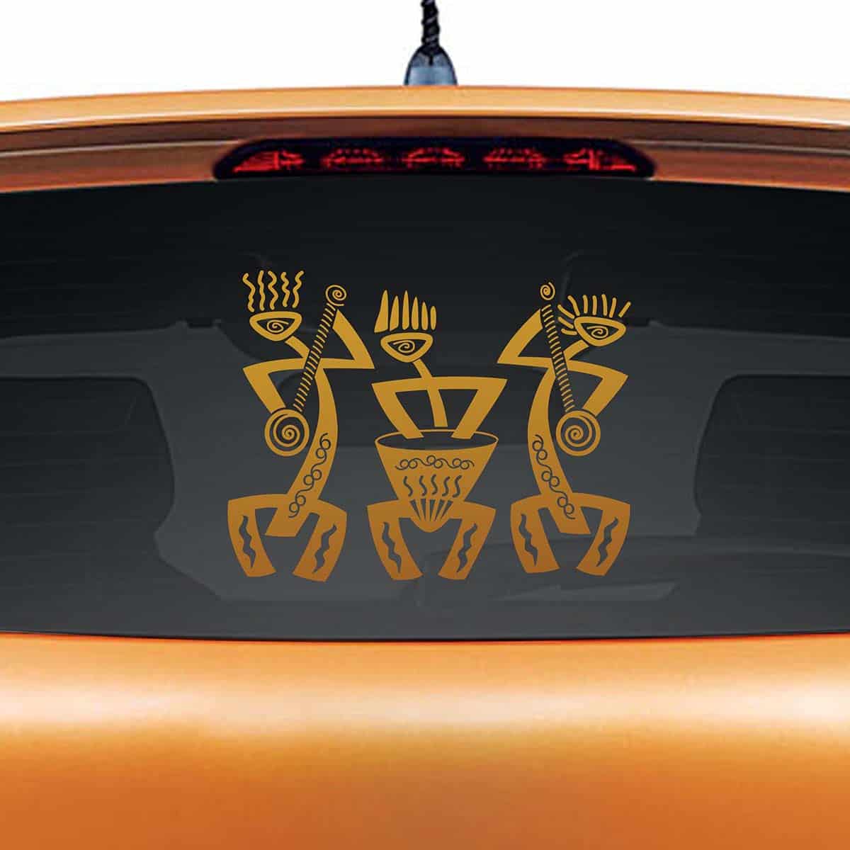Tribal Dancers Car Sticker