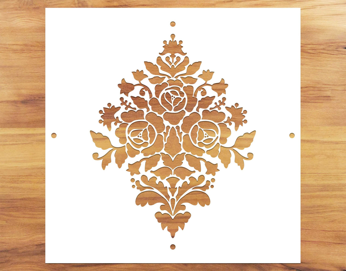 Rose Motif Paint Stencil