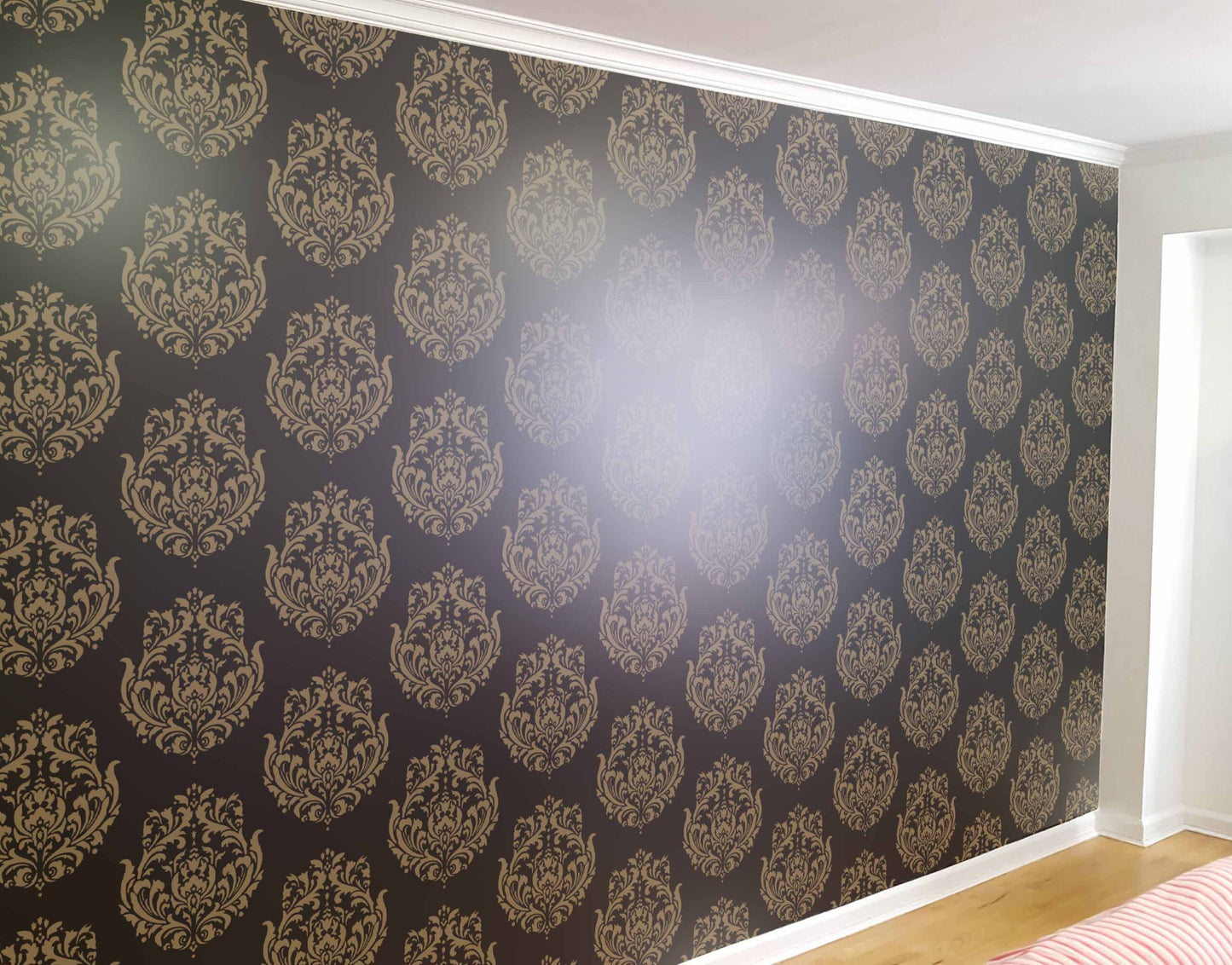 Damask Stencil Plume Paint Stencil