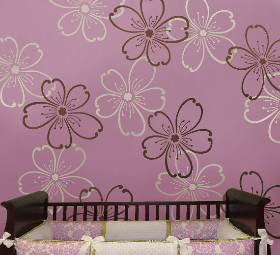 Flower Power Paint Stencil