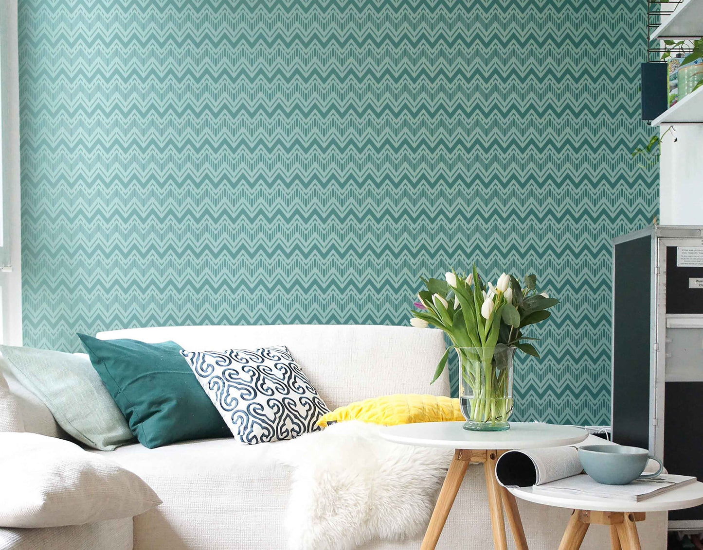Tribal Chevron Pattern Paint Stencil