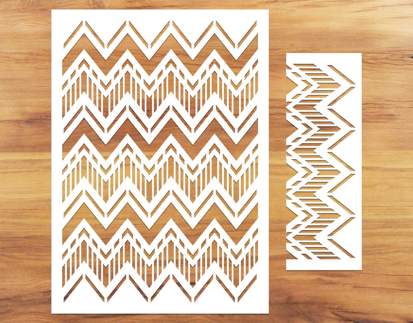 Tribal Chevron Pattern Paint Stencil