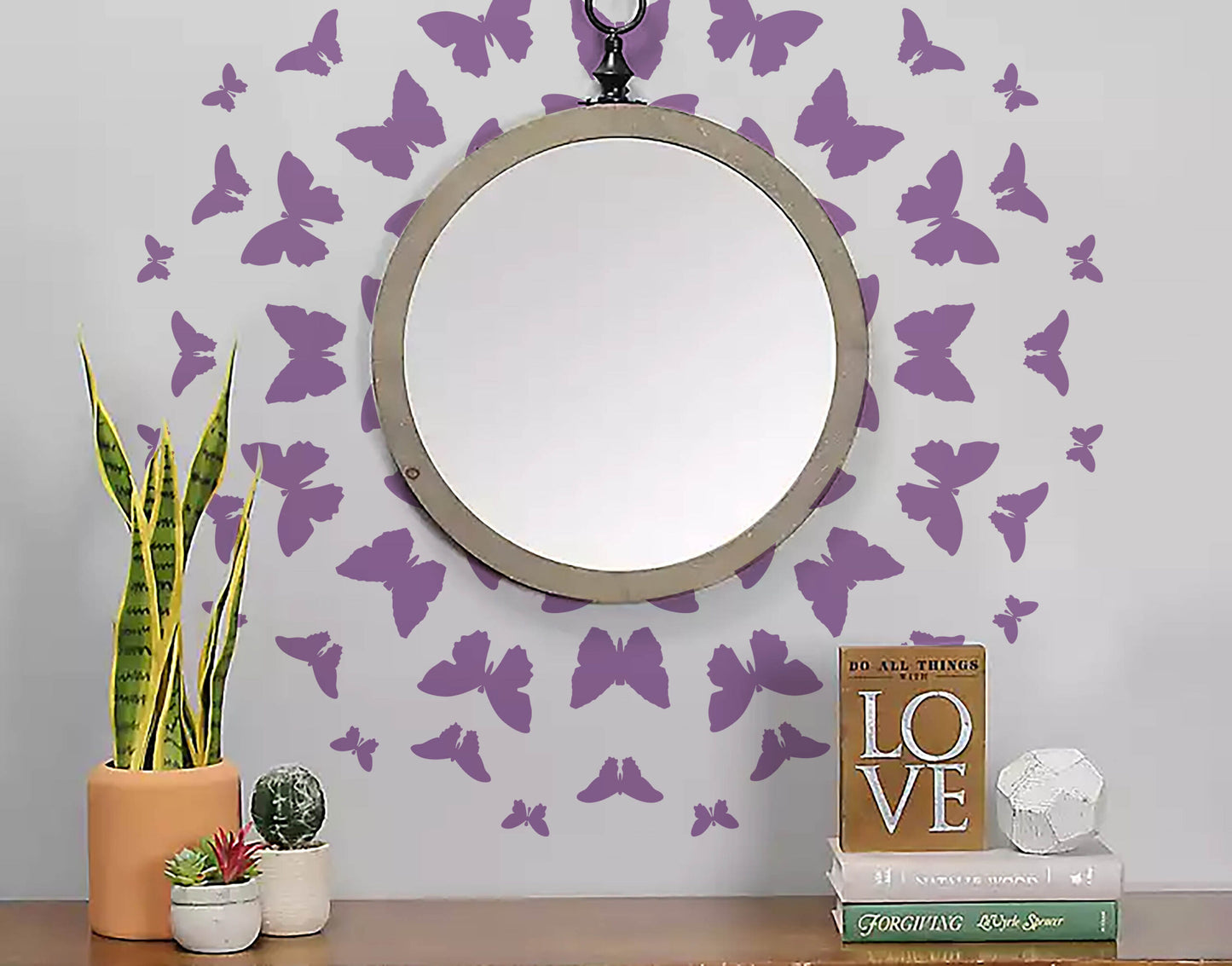Butterfly Burst Paint Stencil