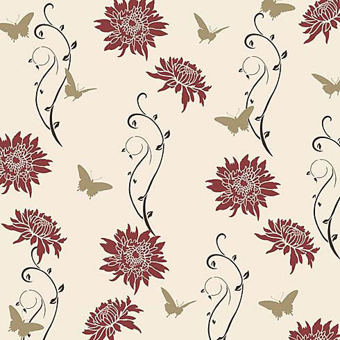 Wild Flowers Paint Stencil