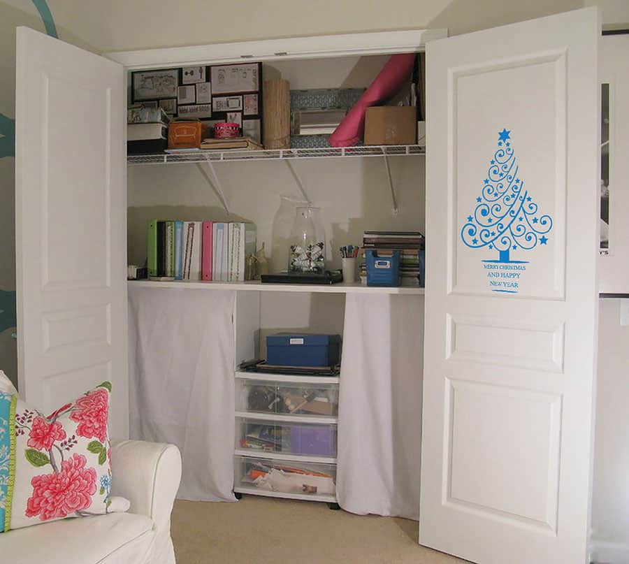 Merry Christmas & Happy New Year Tree Wall Sticker