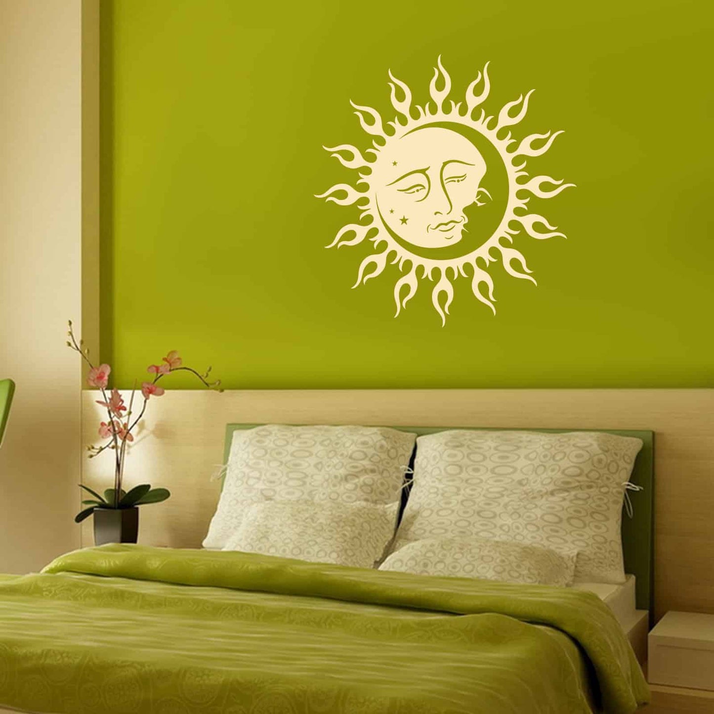 Sun and Moon Wall Sticker