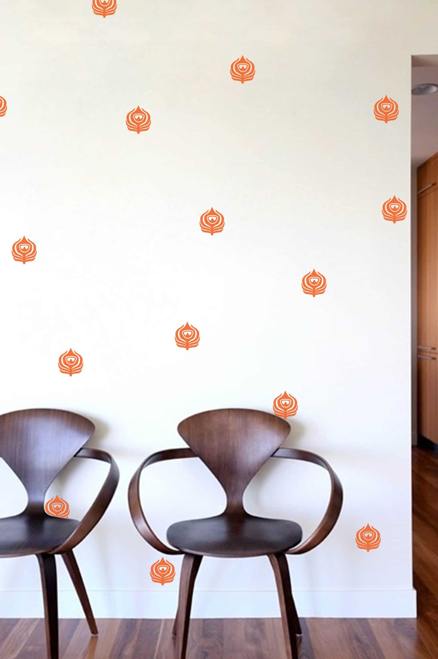 Peacock Feather Wall Pattern