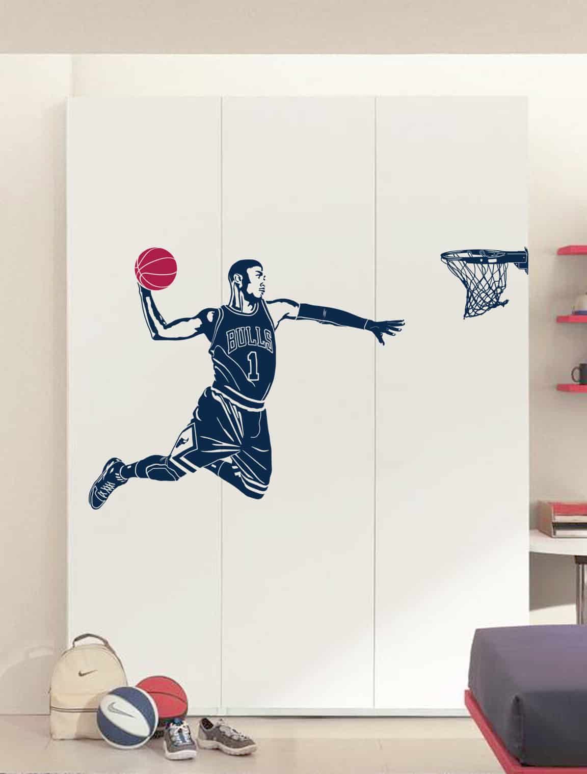 Basketball Dunk Wall Sticker