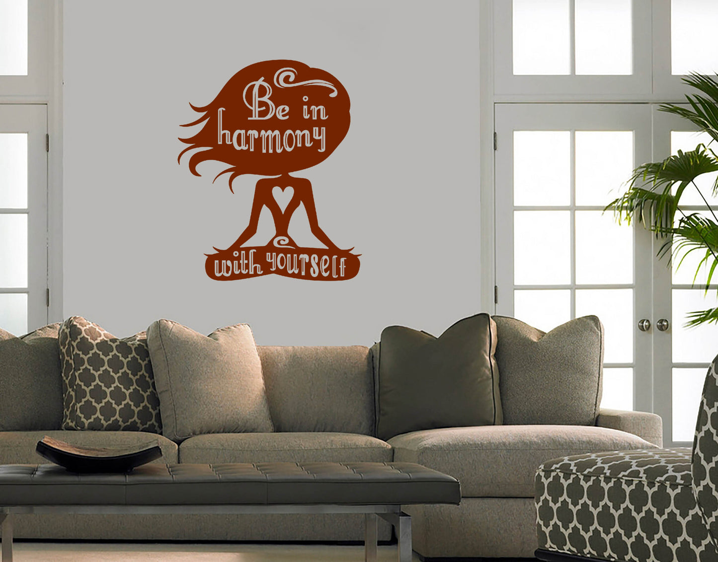Be in harmony with your self bedroom sticker