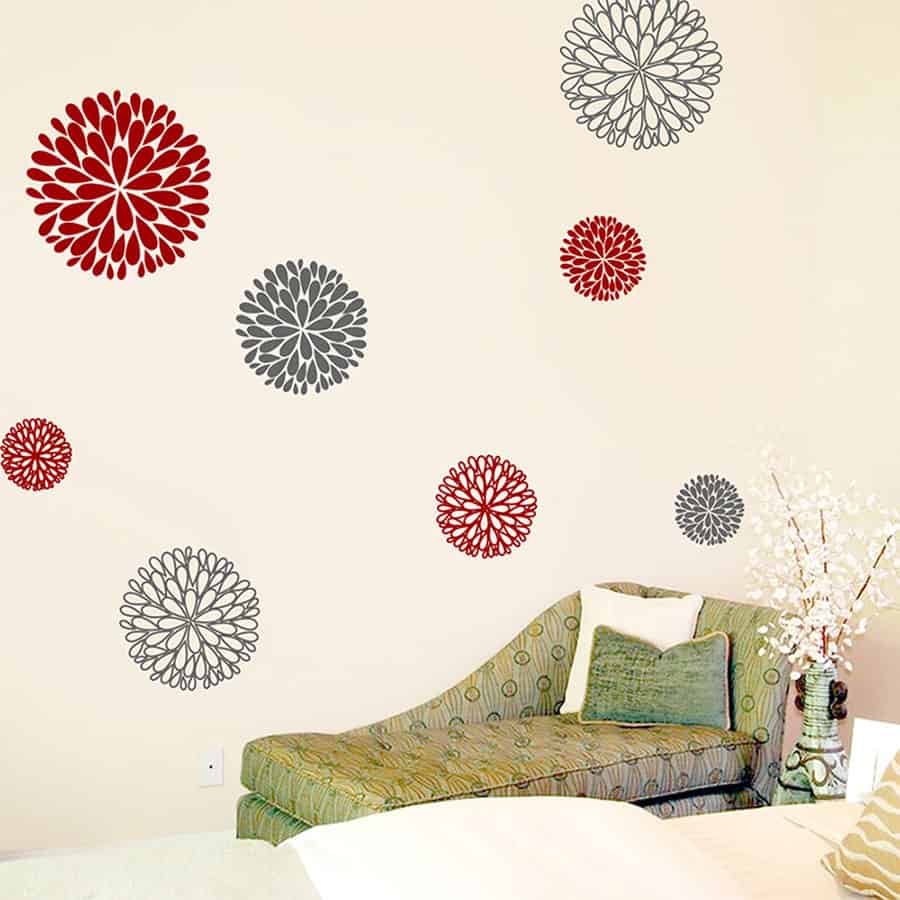Floral Patterns Wall Sticker – WallDesign