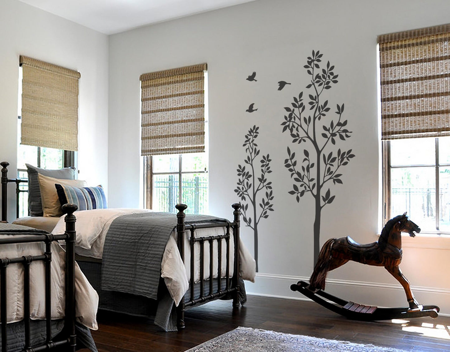 Long & Short Tree Decal