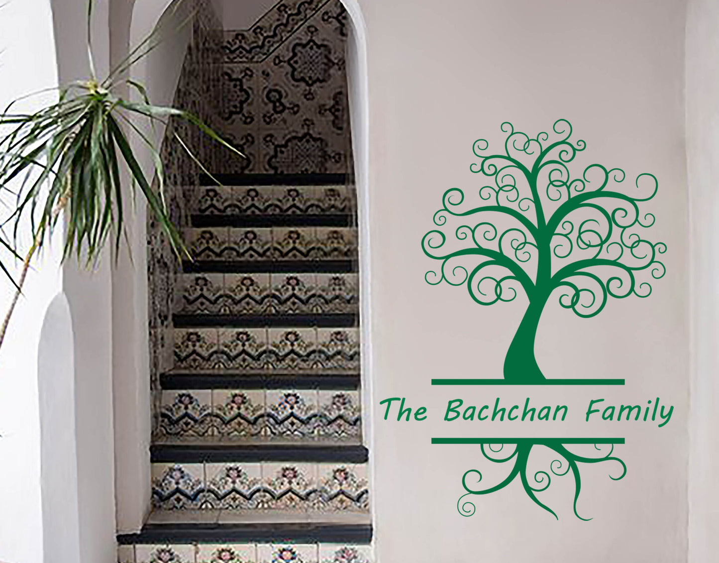 Family Name Tree Wall Sticker