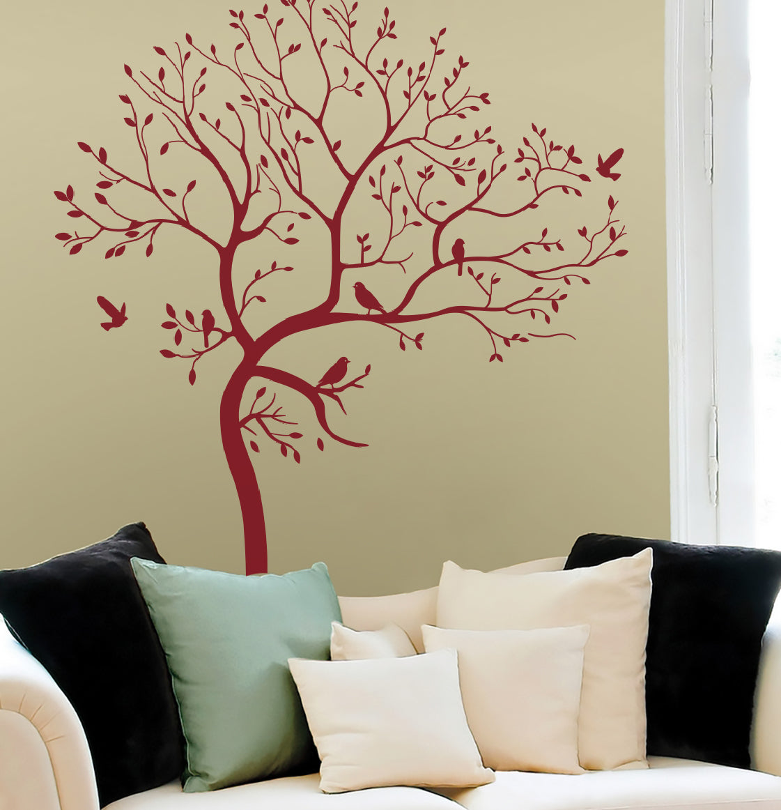 Pray for Happiness Tree Wall Sticker