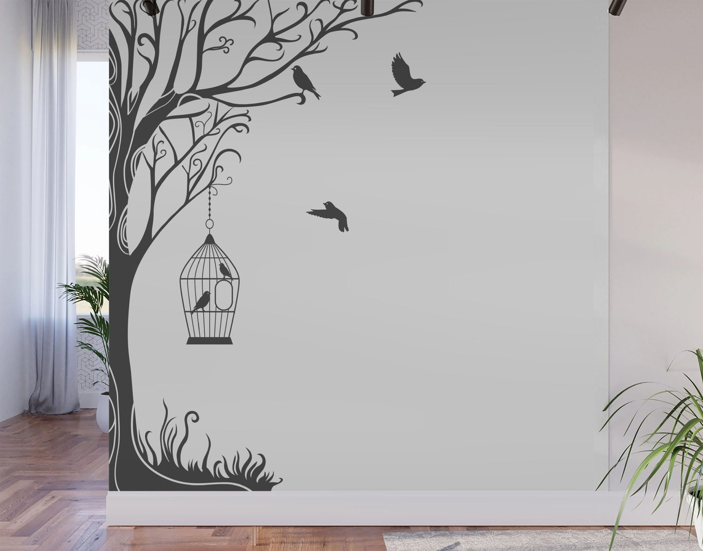 Corner Branch Tree Wall Art