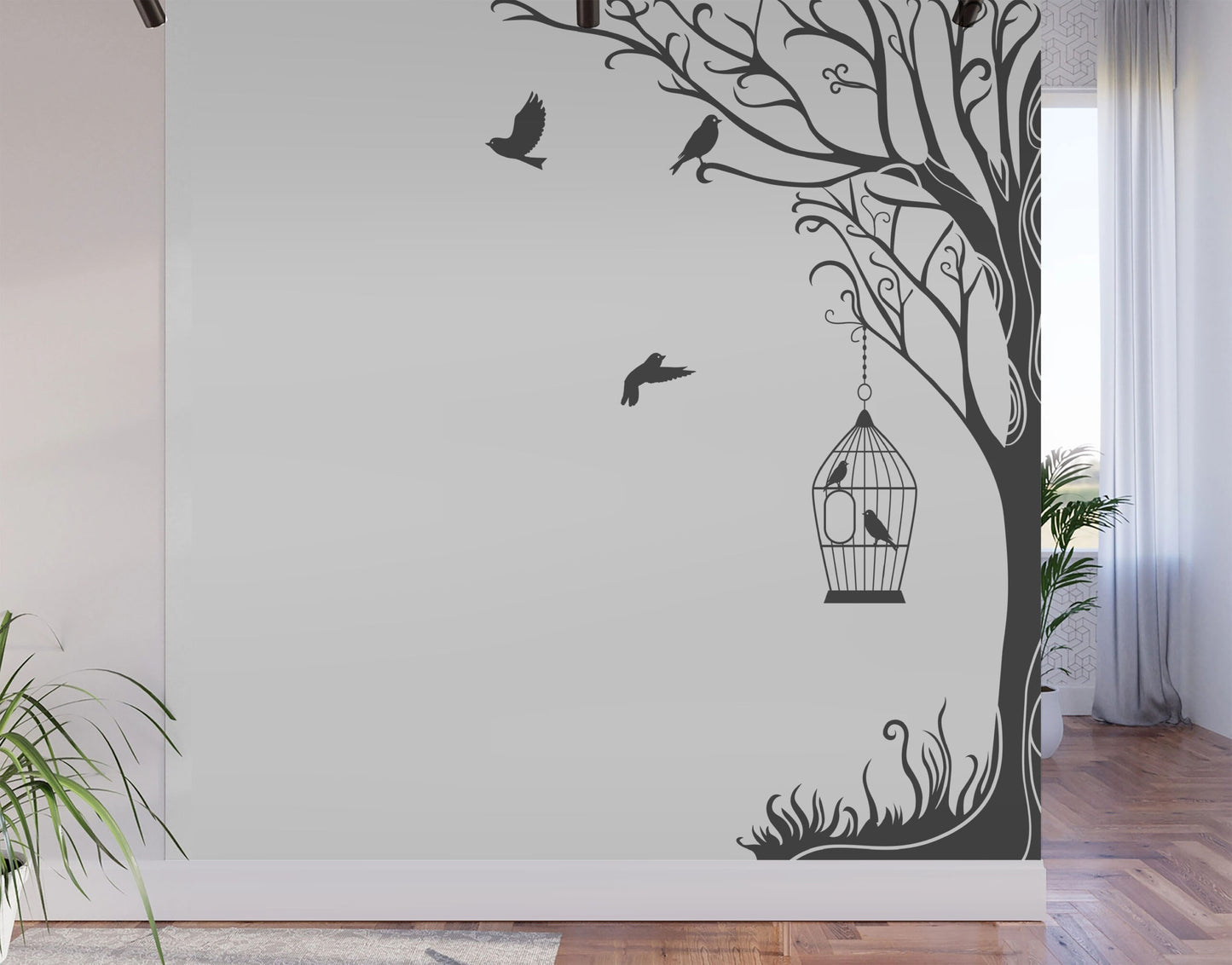 Corner Branch Tree Wall Art