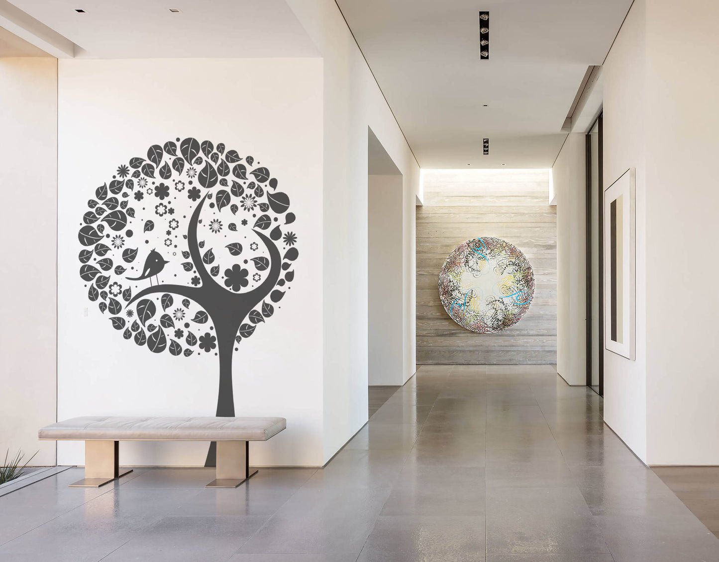 Graphic Abstract Tree Decal