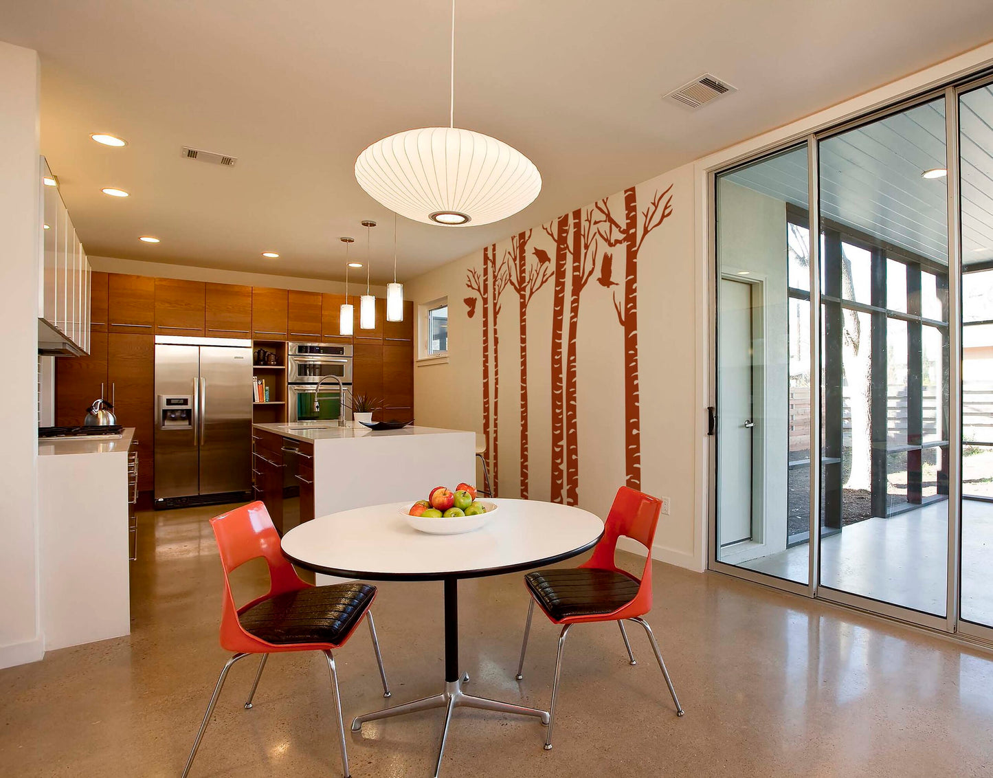 Long Birch Tree Wall Sticker