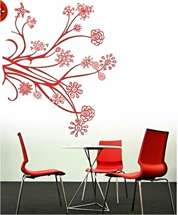 Complex Plant & Flowers Wall Sticker