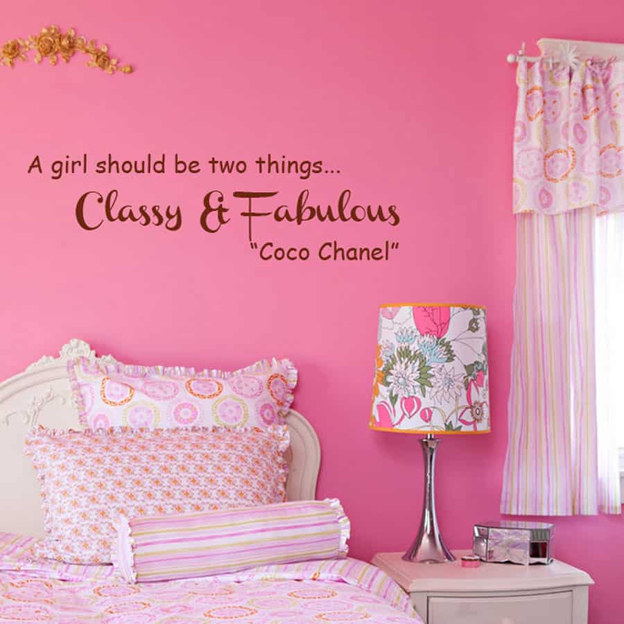 Classy & Fabulous Wall Sticker