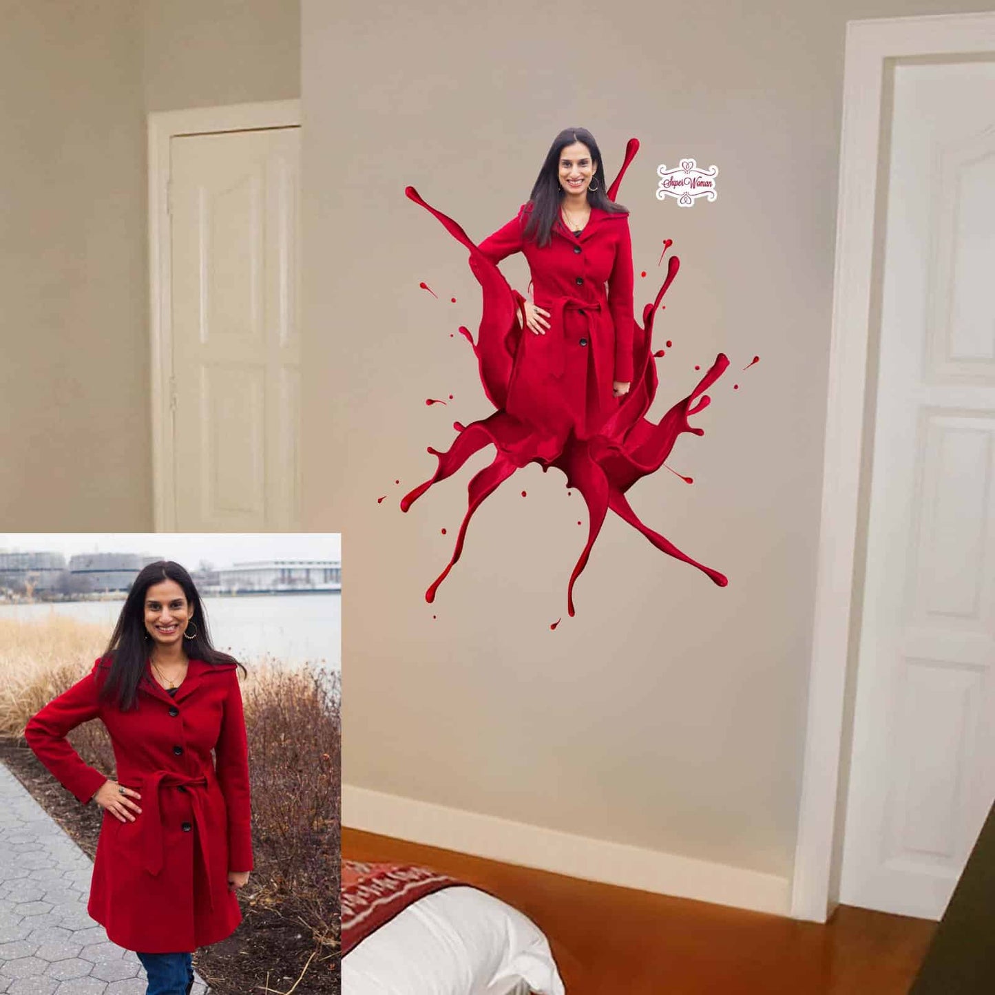 Paint Blossom Wall Sticker