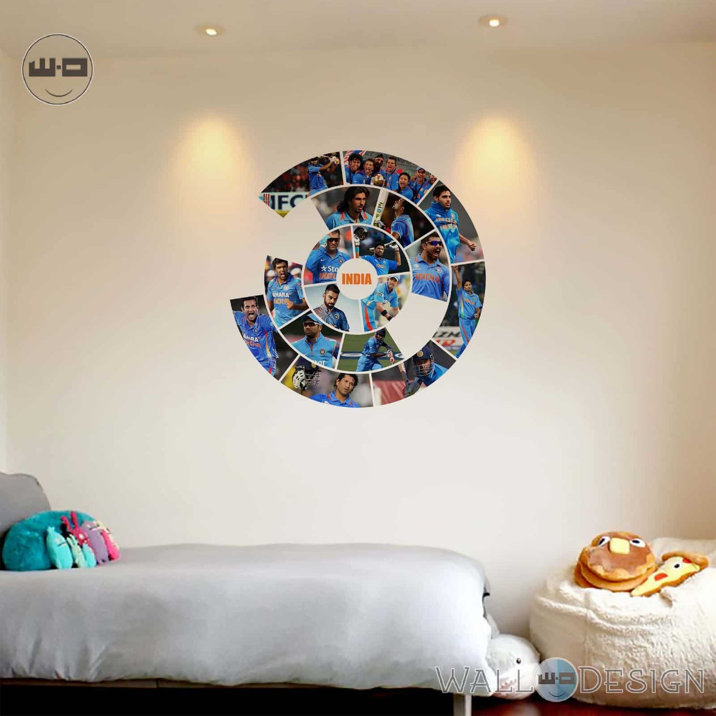 Team Collage Wall Stickers Set