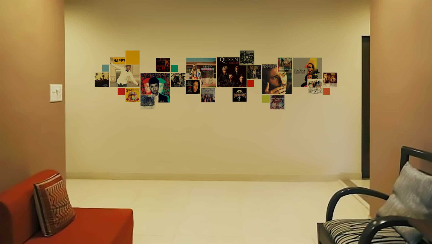 Album Collage Wall Design