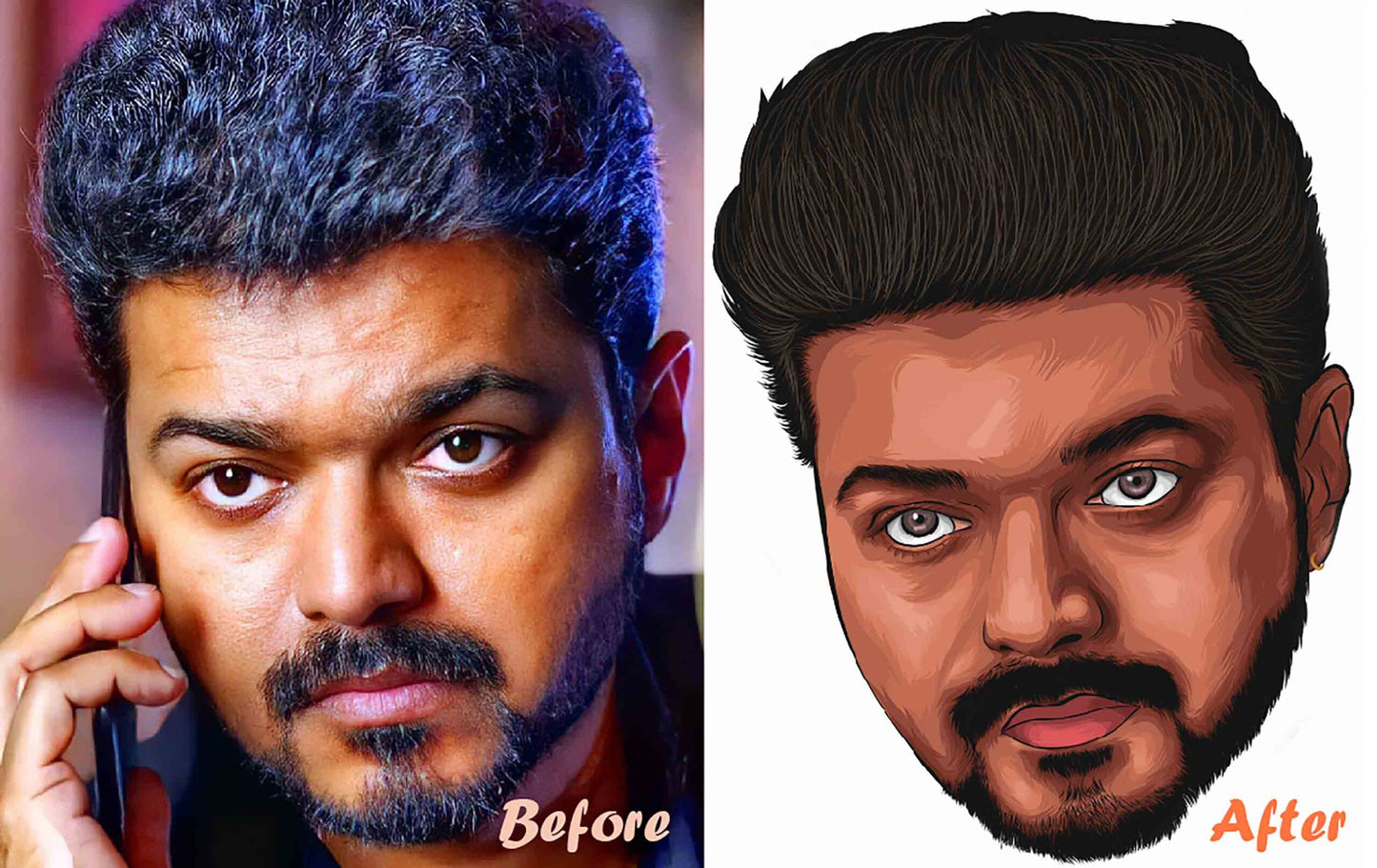 Custom Designed Caricature Photo Wall Sticker