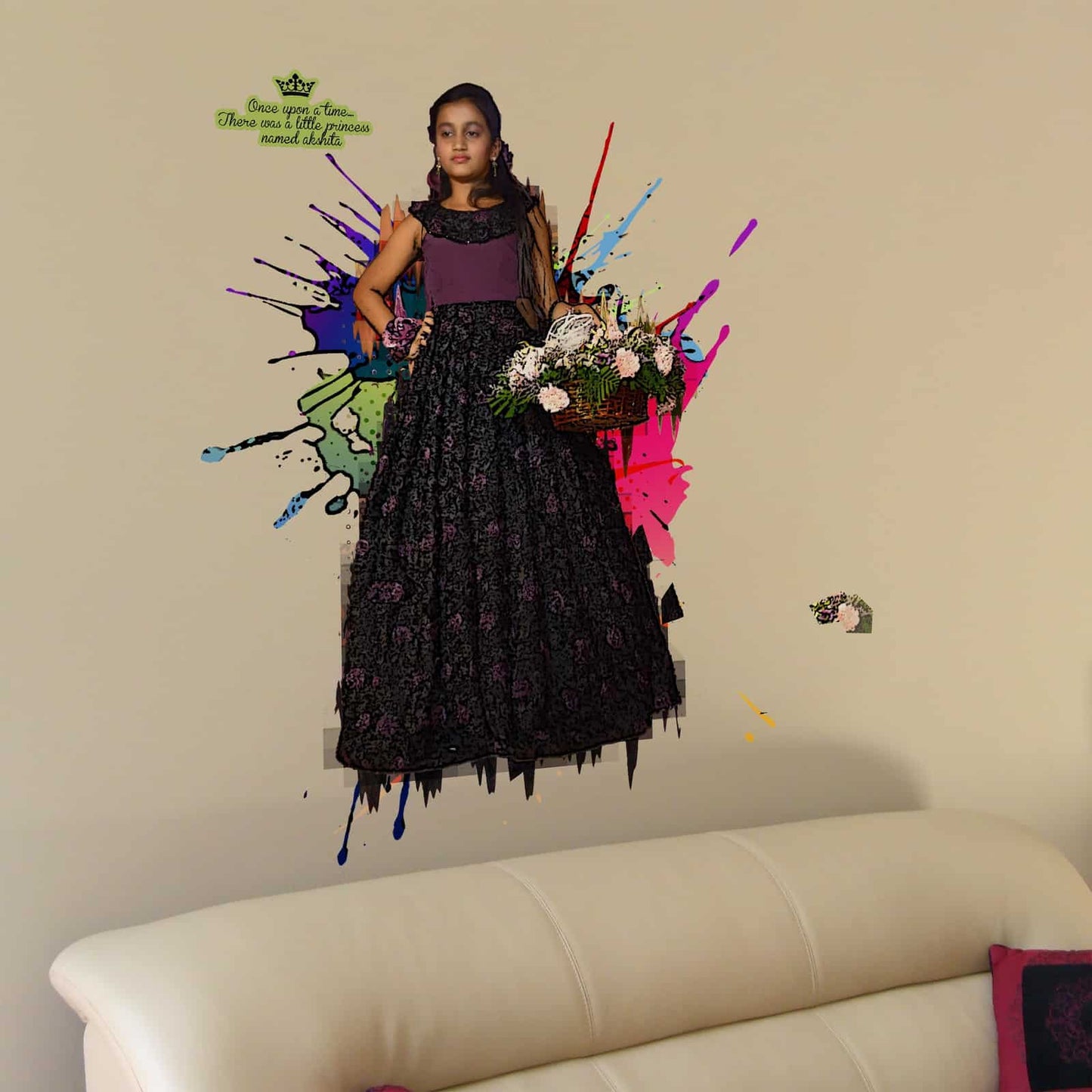 Photo Colour Splash Wall Graphics Sticker