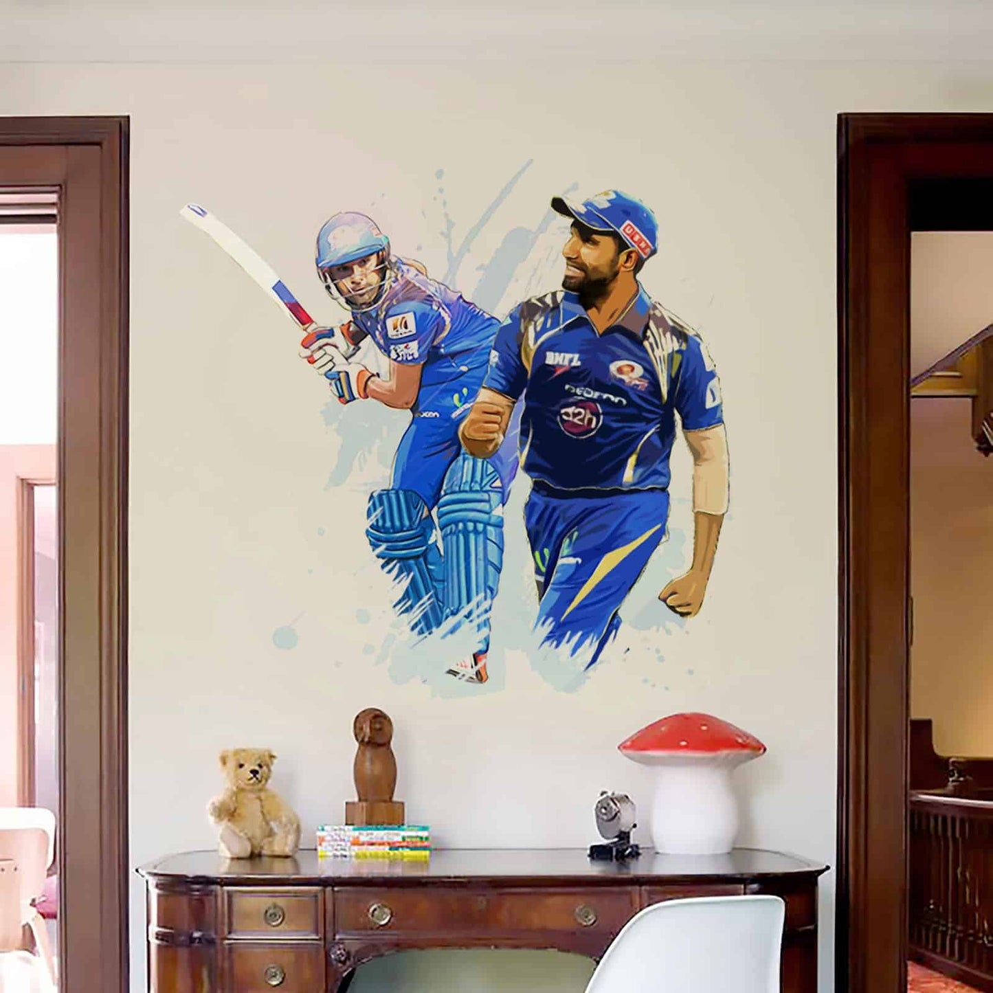 Print your favourite Cricketer Wall Sticker