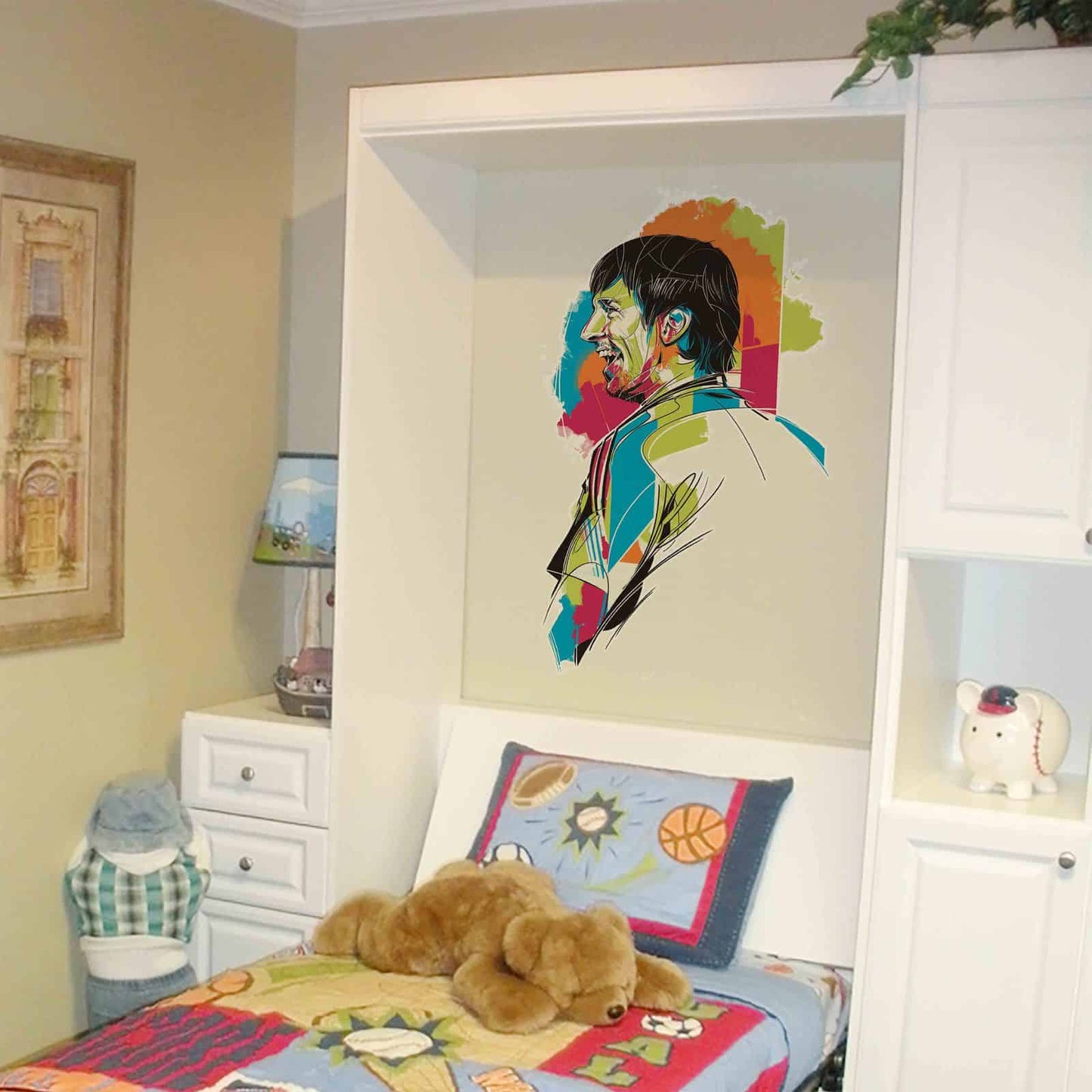 Print your favourite Footballer Wall Sticker