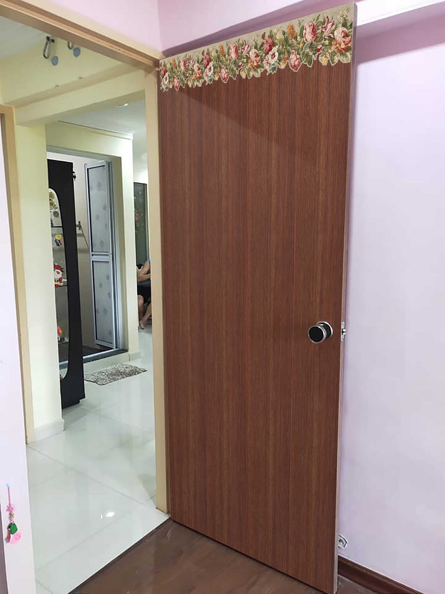 Classic Vintage Flower & Butterfly Wall Border Sticker