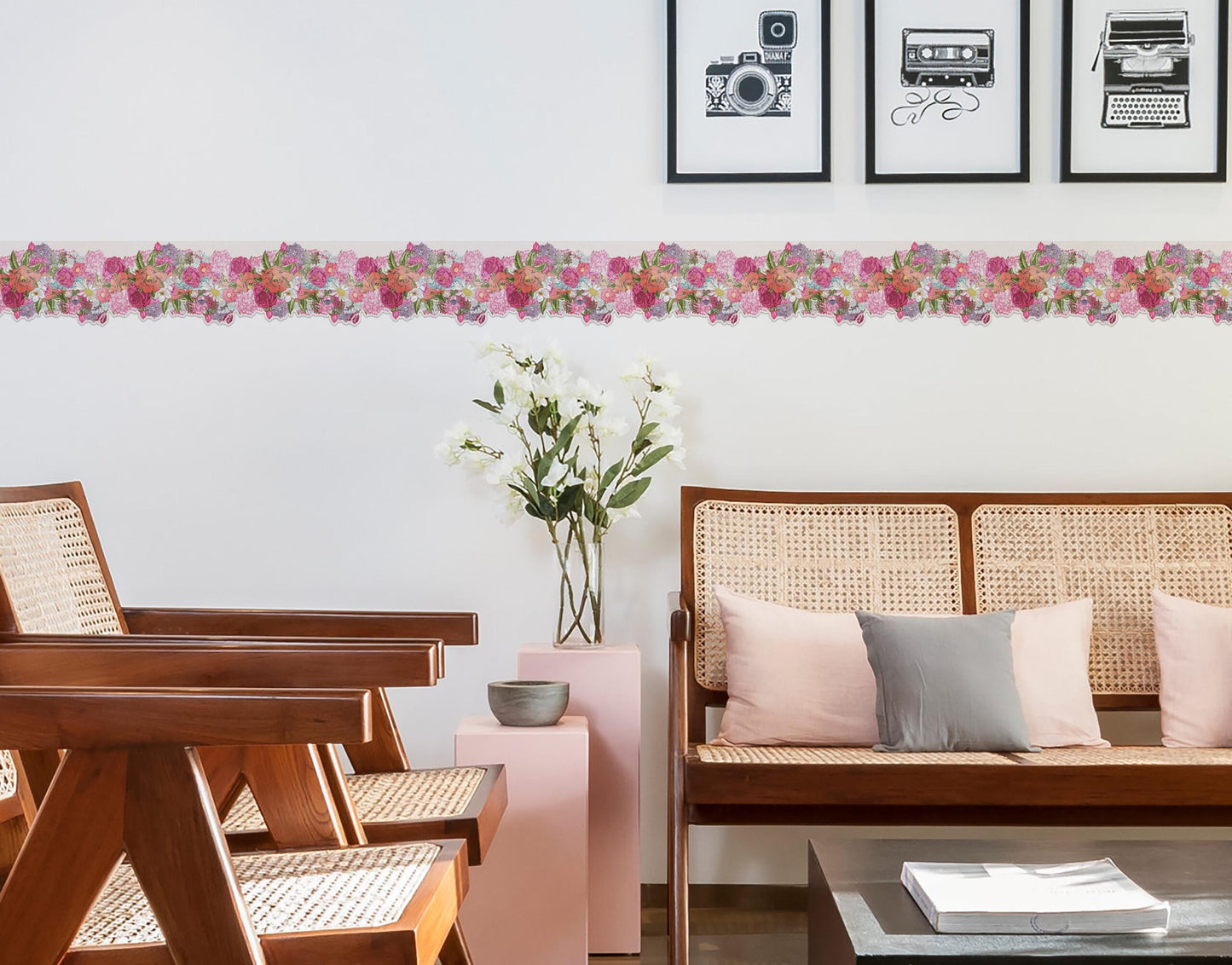 Purple Grapevine Wallpaper Border