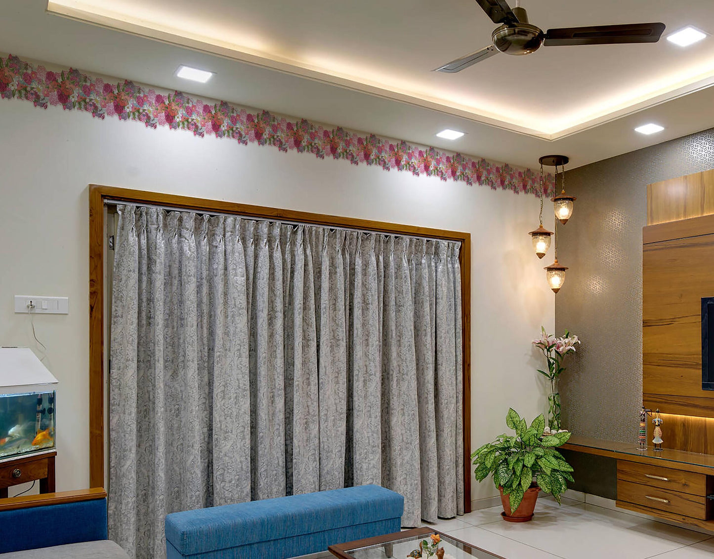 Purple Grapevine Wallpaper Border