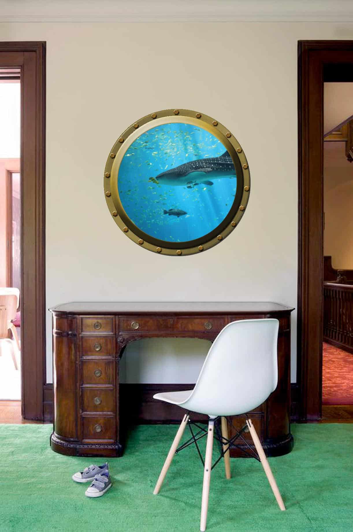 Submarine window illusion Wall Sticker