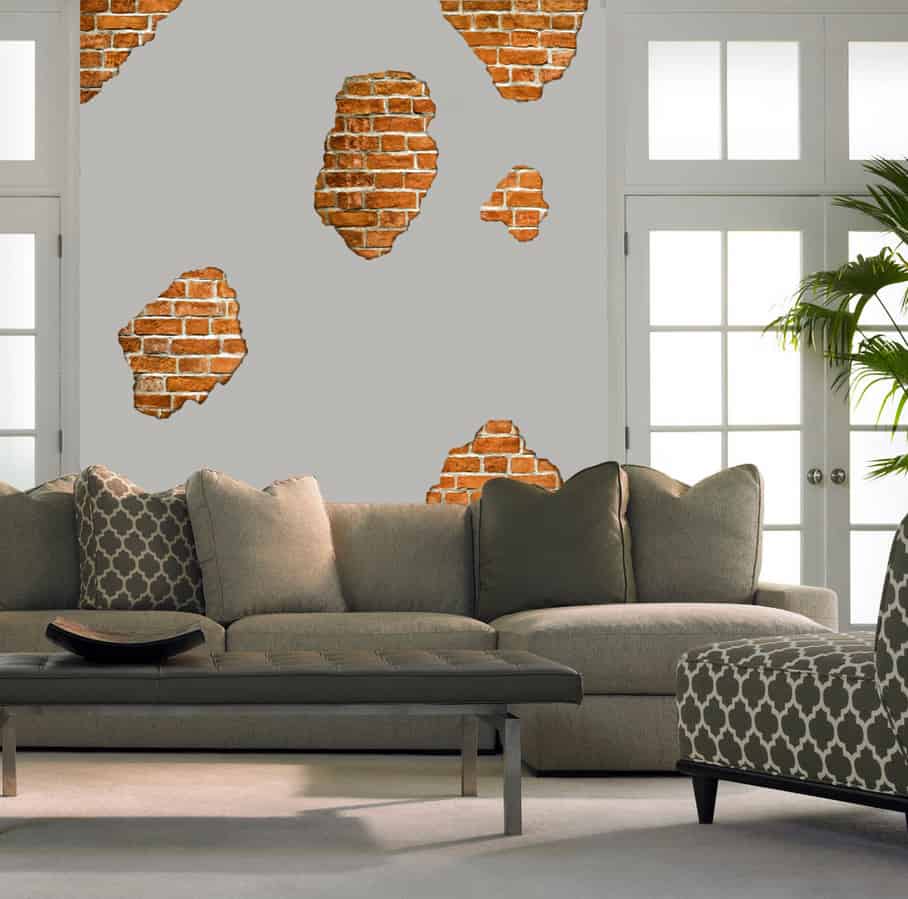 Built of Brick and Mortar Wall Sticker