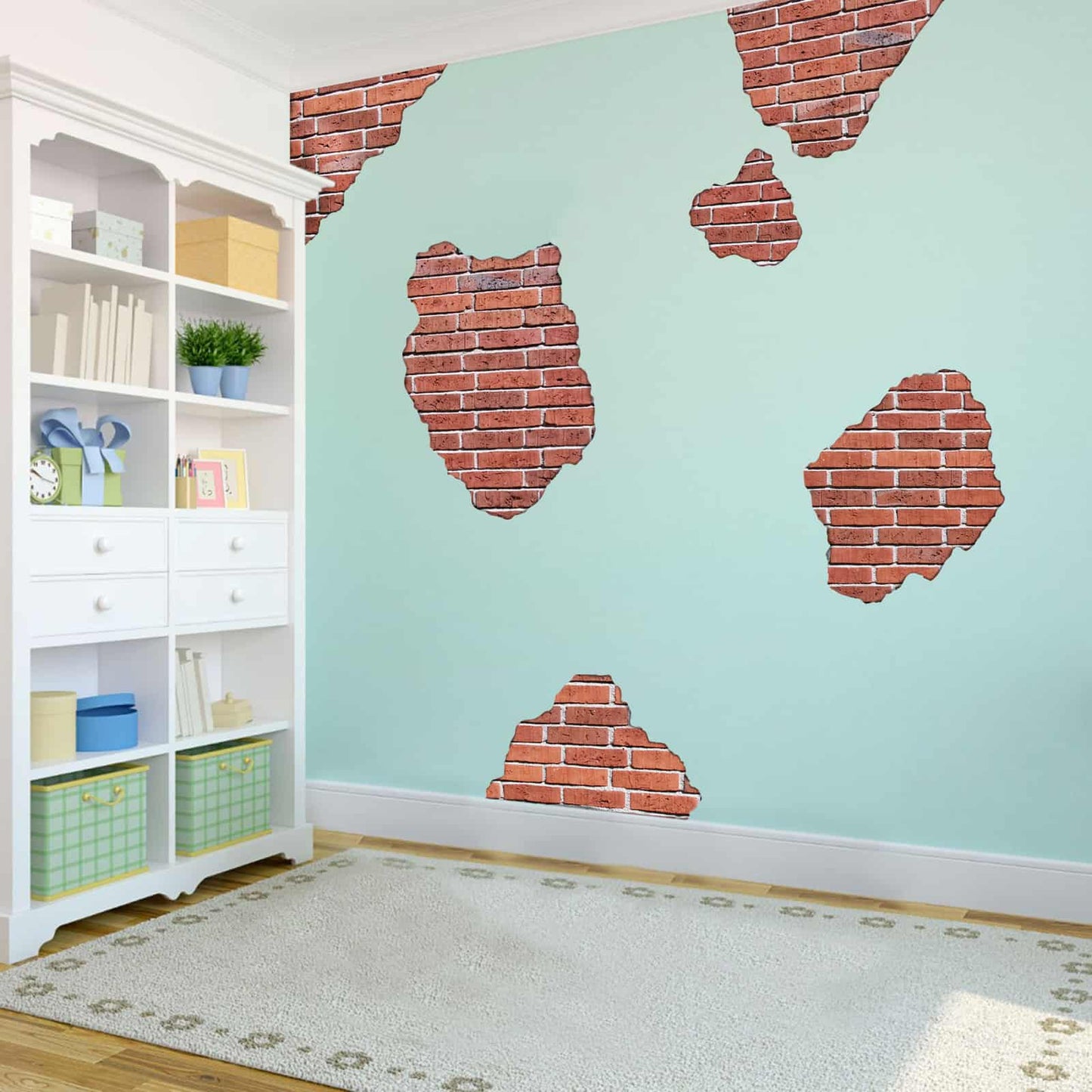 Built of Brick and Mortar Wall Sticker